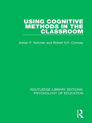 cover image of Using Cognitive Methods in the Classroom
